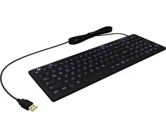 Klaviatūra „KeySonic Industrie-TAS“, silikonas, IP68, juodas, KSK-6031INEL-B(DE)