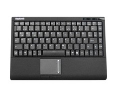 Klaviatūra KeySonic Mini-TAS Smart-Touchpad SoftSkin, BK, ACK-540U+(DE)