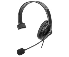 MANHATTAN Mono USB-Ausinės links, 2m kabelis