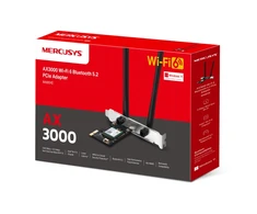 MERCUSYS MA80XE AX3000 Wi-Fi 6 Bluetooth 5.2 PCIe adapteris