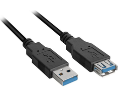 USB kabelis USB Sharkoon USB-A - USB-A,  2 m, 3.2 Gen 1 (3.1 Gen 1)