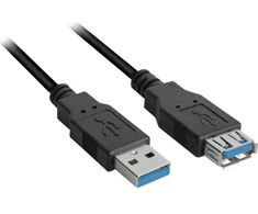 USB kabelis USB Sharkoon USB-A - USB-A,  2 m, 3.2 Gen 1 (3.1 Gen 1)