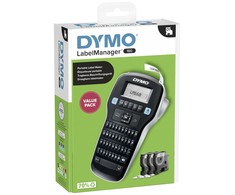Etikečių spausdintuvas Dymo DYMO LabelManager 160 Starter Set m. 3 D1-Bänder 12mm Qwertz