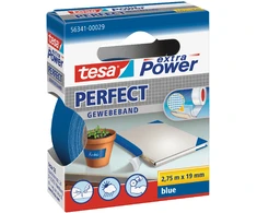 Tesa Extra Power Perfect Lipni juosta 19 mm, 2,75 m, mėlynos spalvos