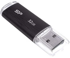 Silicon Power USB-Stick 32GB USB2.0 U02 Plastic Juodas