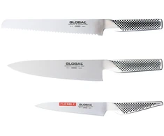 GLOBAL G-9211R Peilių rinkinys 3 vnt. (G-9, G-2, GS-11)