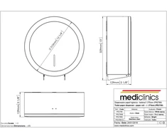 MEDICLINICS CS 3 vt. tualetinio pop. dozatorius 27,5Øcm, satino