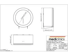 Mediclinics tualetinio popieriaus laikiklis, baltas