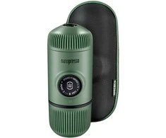 Rankinis maltos kavos aparatas su dėklu Wacaco Nanopresso, Žalias