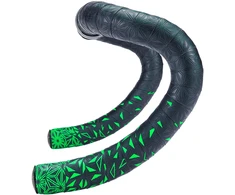SUPACAZ Super Sticky Kush - Star Fade - Neon Žalias + Juodas Plugs vairo juosta su kištukais
