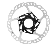 SWISSSTOP Rotor Catalyst Race CenterLock 160 mm dviejų dalių konstrukcija – 7075-T6 aliuminio voras ir SUS410 nerūdijančio plieno stabdžiai