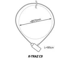 ZEFAL K-TRAZ C9 CODE dviračio spyna