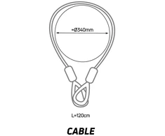 ZEFAL K-TRAZ CABLE dviračio spyna