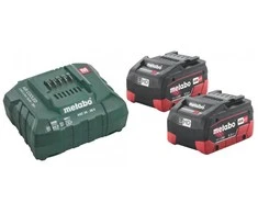 18V akumuliatorių rinkinys 2x 5.5Ah LiHD kroviklis, Metabo