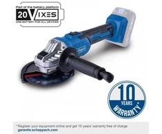 Akumuliatorinis kampinis šlifuoklis C-AG125-X Set L, Scheppach