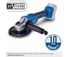 Akumuliatorinis kampinis šlifuoklis C-AG125-X Set L, Scheppach