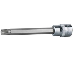 Antgalis galvutė ilgai Torx 1/2" CHROMEplus,on hang tag T50, KS Tools