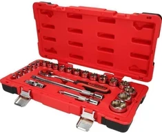 1/2" CHROME+ galinių raktų komplektas 24pcs, KS Tools
