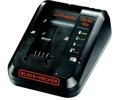 Black &amp; Decker Juodas &amp; Decker Akumuliatorių kroviklis 14,4 - 18V 1 Amp, Juodas &amp; Decker