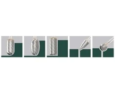 Carbide cutter set for die grinder, 5 pcs., Metabo