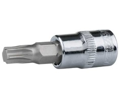 KSTOOLS CHROME+ 1/4" antgalinė galvutė su Torx antgaliu T10, KS Tools