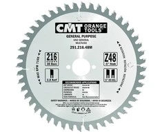 Diskas pjovimo HW 216x2,8x30 Z48 a -5° Neg. b 15° ATB, CMT