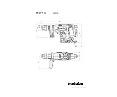 Elektrinis kirstukas SDS-max MHEV 5 BL 7,9kg 8,7 J, Metabo
