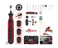 Akumuliatorinis tiesinis šlifuoklis eMonster, 50 vnt., KS Tools