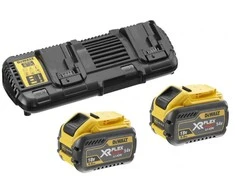 Dewalt DCB132 rinkinkys: 2x9,0 Ah akumuliatoriai + įkroviklis