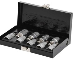 Galvučių su šešiakampiais antgaliais komplektas 1/2", HEX 4-, KS Tools