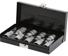 Galvučių su šešiakampiais antgaliais komplektas 1/2", HEX 4-, KS Tools