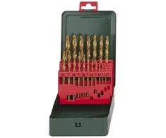 Grąžtas Grąžtų rinkinys metalui 1-10mm HSS-TIN, 19 vnt., Metabo