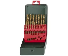 Grąžtas Grąžtų rinkinys metalui 1-10mm HSS-TIN, 19 vnt., Metabo