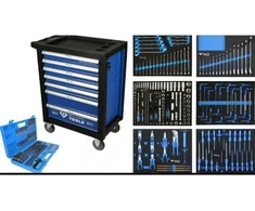 Įrankių vežimėlis 7 stalčių su 473 įrankiais, Brilliant Tools