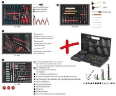 Įrankių vežimėlis RACINGline, 7 stalčiai +515vnt įrankių, KS Tools