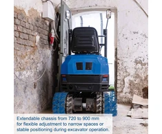 Mini ekskavatorius EXC1400, Scheppach