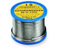 Minkšto litavimo viela ROSOL 1S 2mm 250g, Rothenberger