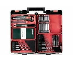 Mobilus meistro rinkinys PowerMaxx BS 12V 63 priedai 2,0Ah, Metabo