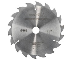 Pjovimo diskas 165x1,8/1,2x20mm, z18, WZ, 20°, Classic., Metabo