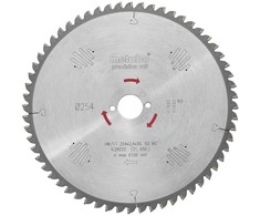 Pjovimo diskas Precision Cut 254x2,4/1,8x30, z60, WZ, -5°, Metabo