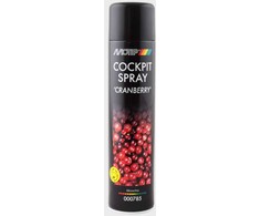 Prietaisų skydelio valiklis COCKPIT SPRAY CRANBERRY 600ml, Motip