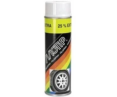 Ratlankių dažai WHEEL SPRAY balti 500ml, Motip