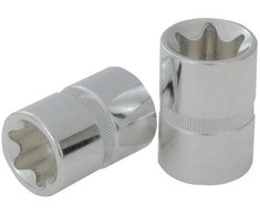 Torx lizdas 1/2" CHROMEplus,ant pakabinamos etiketės E16, KS Tools