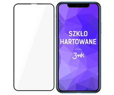 3MK HardGlass Max Lite ekrano apsauga, Apple, iPhone XI, grūdintas stiklas, skaidrus/Juodas