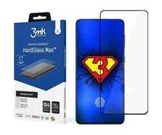 3MK Plus Juodas HG Max FP Samsung, Galaxy S21 Plus, Juodas, Screen Protector Tempered Glass 9H