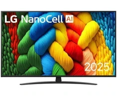 55 colių LG NanoCell AI 4K išmanusis TV NANO81 2025, 55NANO81A3A