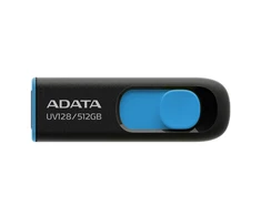 ADATA | USB Flash Drive | UV128 | 512 GB | USB 3.2 Gen1 | Juodas/Mėlyna
