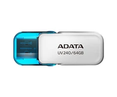 ADATA DUOMENYS | USB atmintinė | UV240 | 64 GB | USB 2.0 | Baltas