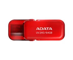 ADATA DUOMENYS | USB atmintinė | UV240 | 64 GB | USB 2.0 | Raudona