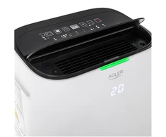Adler | 2 viename oro sausintuvas ir oro valytuvas | AD 7863 | Galia 420 W | Tinka iki 140 m³ patalpoms | Vanduo bako talpa 6,5 l | Baltas